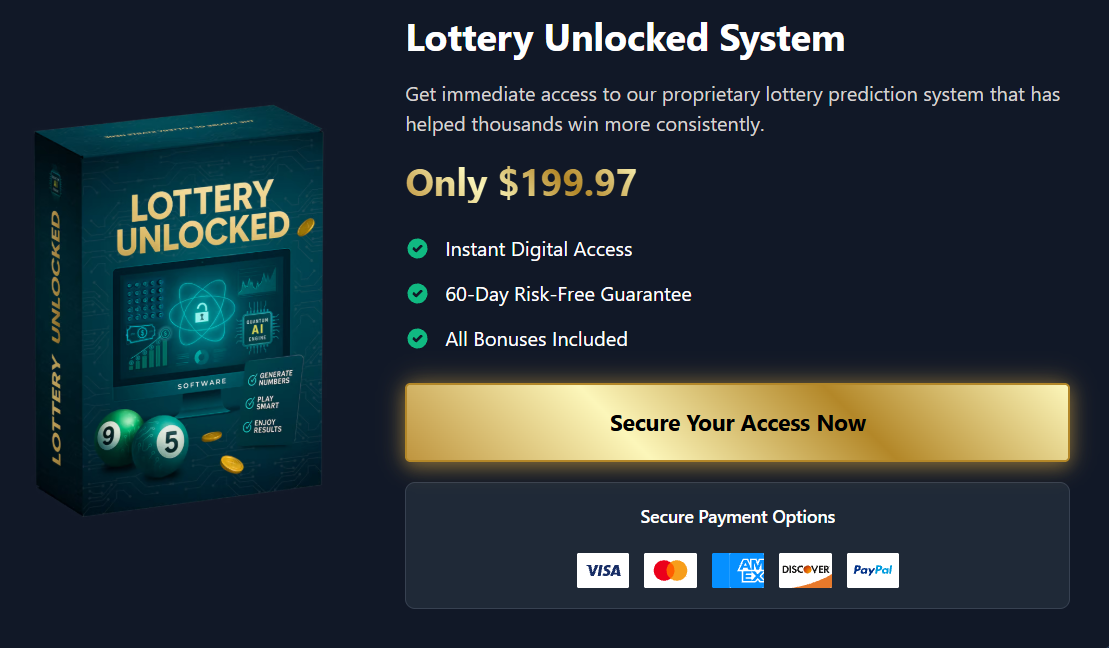 Lottery Unlocked Pricing and Buy Label 